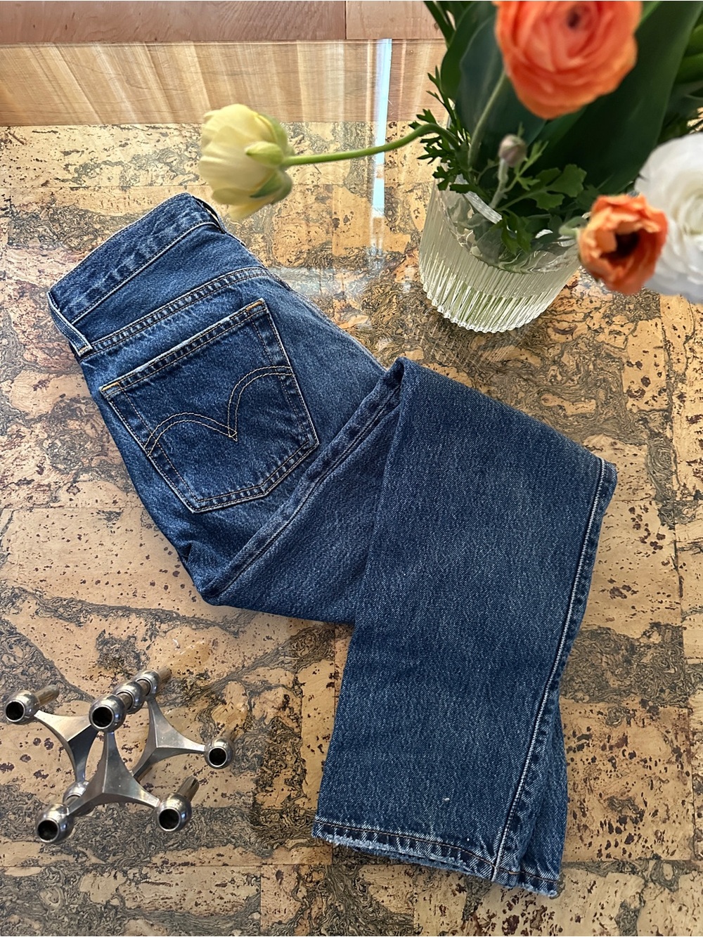 Levi's Deep Indigo Women's Straight-Leg Jeans
